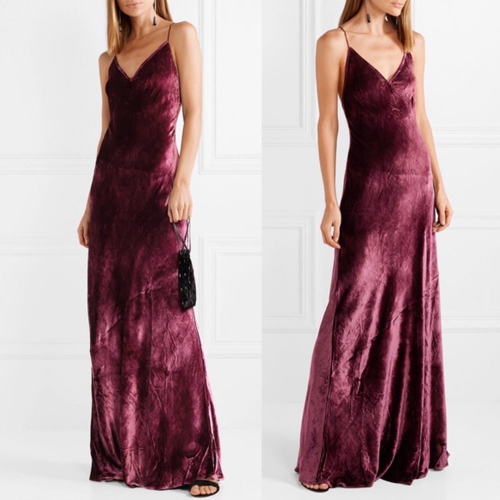 Cami NYC Burgundy Velvet Gown XS New With Tags
